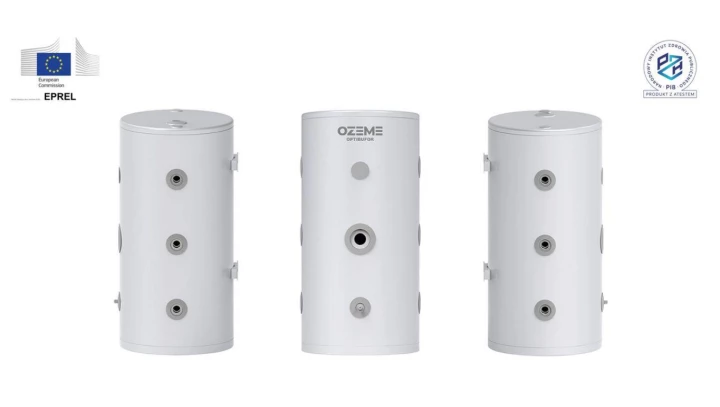 OZEME OPTIBUFOR 80 Zasobnik buforowy emaliowany 80 ltr (Bufor CO) + 4 kotwy montażowe