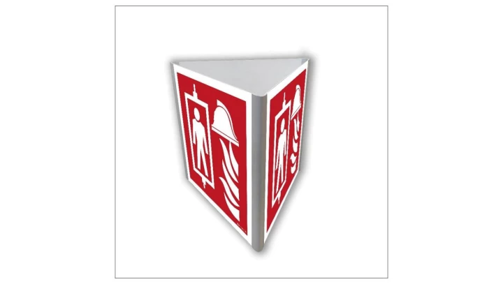 ZNAK - BB822 Dźwig dla straży pożarnej (3D dościenny) 20 x 20 cm PN - Płyta 1mm