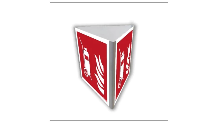 ZNAK - BF809 Gaśnica przewoźna (3D dościenny) 35 x 35 cm PS - Płyta 1mm foto.