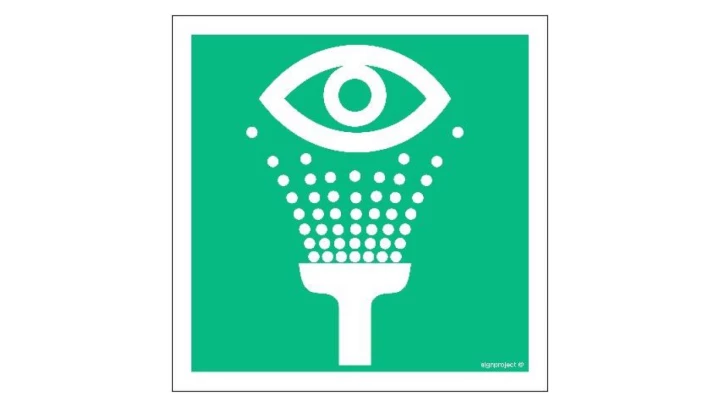 ZNAK - AC055 Myjka do oczu 50 x 50 cm FS - Folia samoprzylepna foto.
