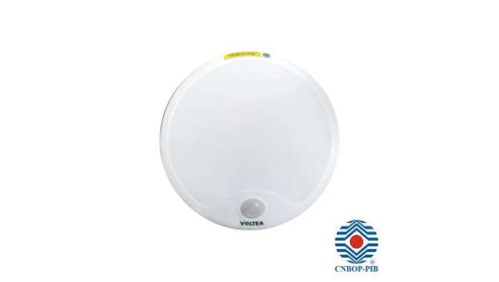 PLAFON oprawa awaryjna LED DETECTA 8W/10W 230V 50-60Hz 1100lm 4500K IK10 IP40 czujnik PIR funkcja stałego świecenia w stanie czu