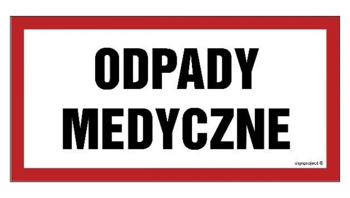 ZNAK - NC059 Magazyn środków chemicznych 80 x 40 cm PN - Płyta 1mm