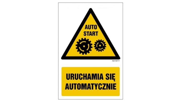 ZNAK - GF032 Uruchamia się automatycznie 35 x 52,5 cm KN - Folia podłogowa