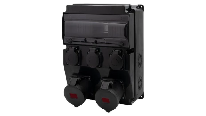 Rozdzielnica CAJA 12M SCENIC - gniazda proste 2x16A 5p, 3x230V /12 modułów/