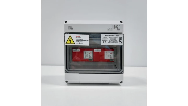 Rozdzielnica DC TYP12.1 - RDC12.1/2M/T1+T2/UV - 2MPPT / IP65 / 1000V AC / 1500V DC / ZEW.