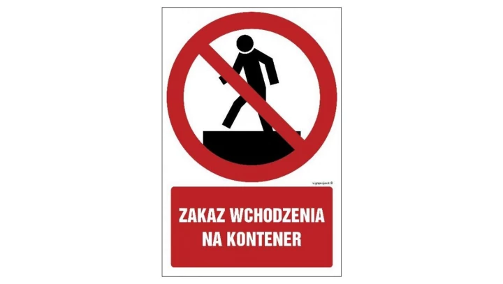 ZNAK - GC063 Nie dotykać urządzenie pod napięciem 15 x 22,5 cm FS - Folia samoprzylepna foto.