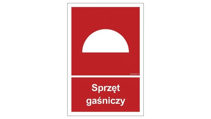 ZNAK - BC005 Sprzęt gaśniczy 40 x 59,4 cm TS - Płyta TD foto.
