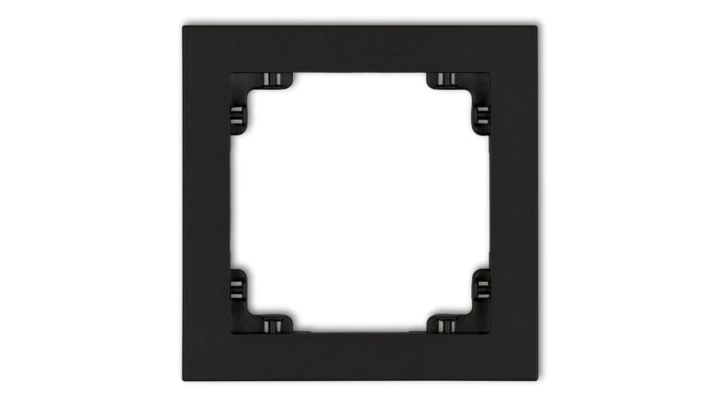 DECO Ramka pojedyncza czarny mat 12DR-1