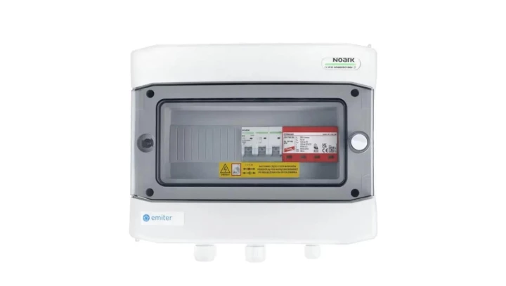 Rozdzielnica przyłączeniowa AC hermetyczna IP65 EMITER z ogranicznikiem przepięć AC Dehn typ 1+2, 32A 3-F EM-49_AC