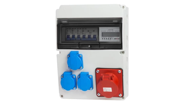 ROZDZIELNICA ROZDZIELNIA SKRZYNKA BUDOWLANA LICZNIK ZABEZPIECZONA 230V 16A RSW013CL013