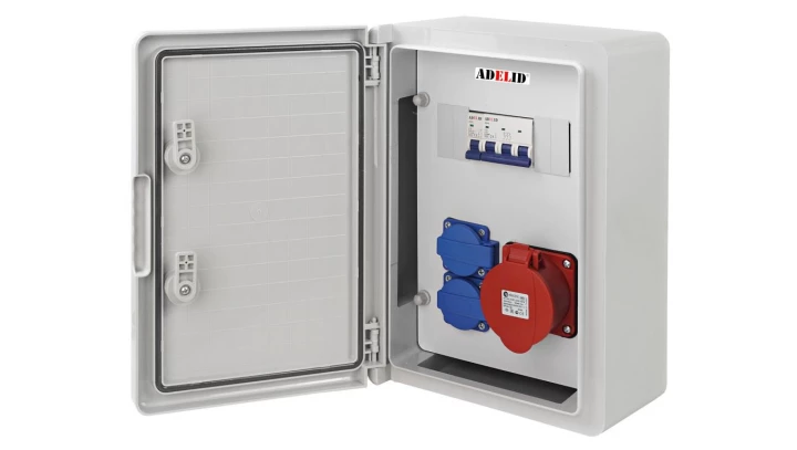 RSZ ROZDZIELNIA ELEKTRYCZNA ROZDZIELNICA BUDOWLANA SKRZYNKA ABS 32A 2x230V RSZ8-102C101