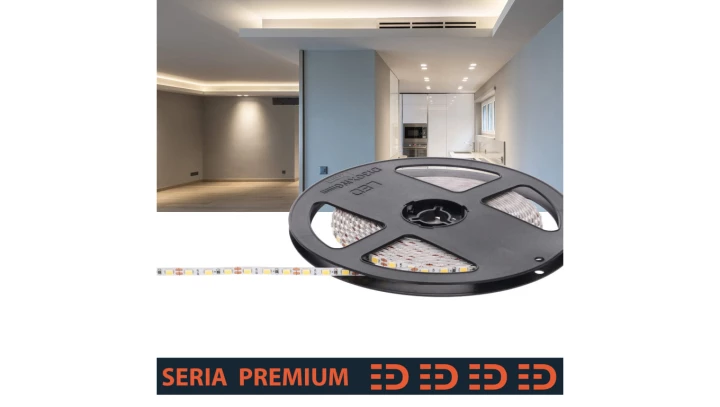 Taśma Premium 12V Slim 4mm 120led 4000K 1000lm SMD2835 (100) PL3Y