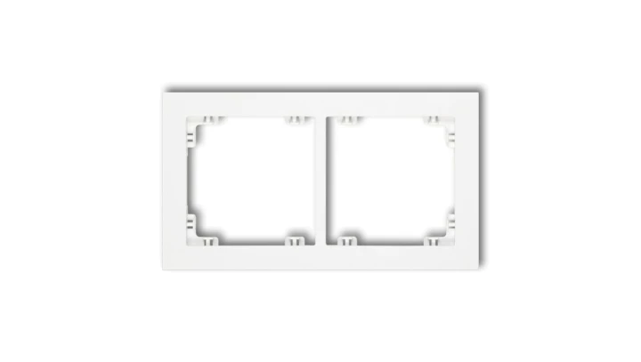 DECO Ramka podwójna biały DR-2