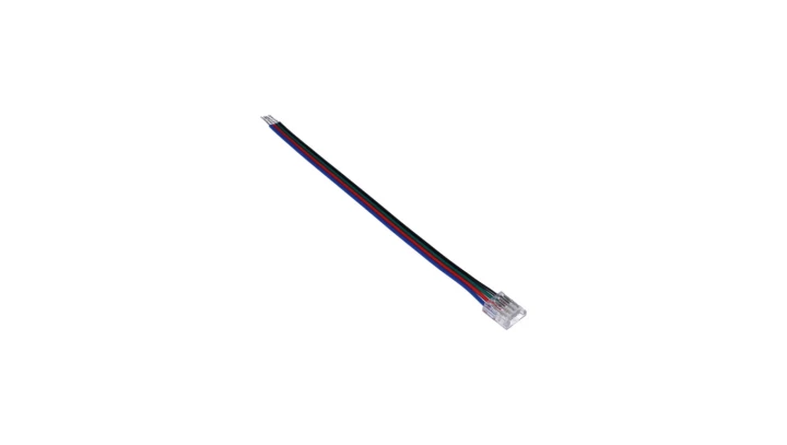 Złączka do taśmy led SMD/RGB kolor 10mm taśma-przewód 15cm