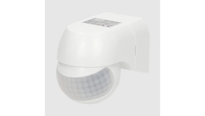 Czujnik ruchu PIR 180st. IP44 800W mini biały OR-CR-242