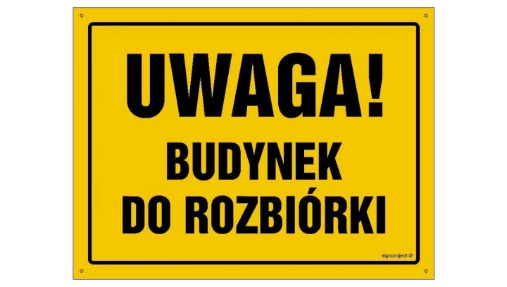 ZNAK - OA035 Przestrzegaj przepisów BHP 30 x 21,5 cm BN - Płyta żółta 0,6mm