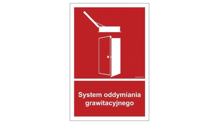 ZNAK - BC059 System oddymiania grawitacyjnego 35 x 51,8 cm PS - Płyta 1mm foto.