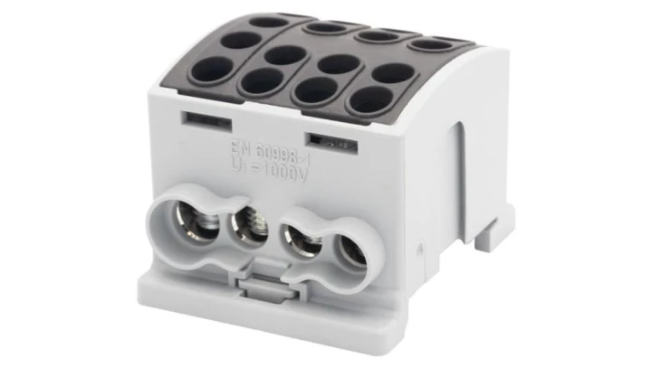 Zacisk HLK 125A-4 (1x35,3x25 / 1x35,3x25) Al/Cu - czarny