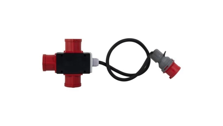 Rozdzielnica PARMA - wtyczka 16A 5p, gniazda 3x16A 5p + OW 5x2,5 - 10m