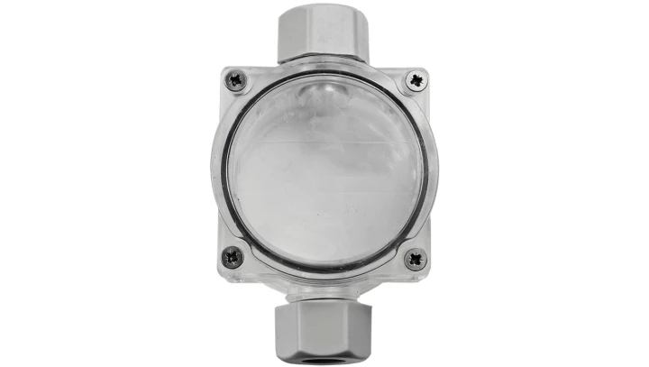 Puszka natynkowa instalacyjna hermetyczna 2-dławnicowa PG11 60x100x48 4-9mm2 transparentna IP68