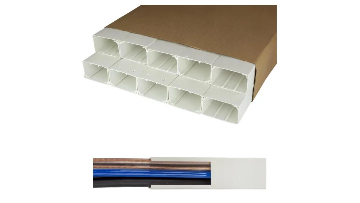 Listwa elektroinstalacyjna kanał kablowy STANDARD BKK 100x60mm korytko z pokrywą KARTON= 20m (10szt)