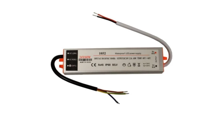 Zasilacz LED 24V 60W napięciowy IP67 aluminium