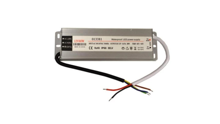 Zasilacz LED 12V 80W napięciowy IP67 aluminium