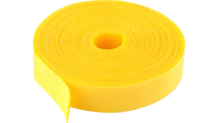 Taśma rzepowa 16mm 4m żółta Back to Back