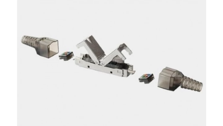 Moduł beznarzędziowy do łączenia kabli FTP kat.6A z odgiętkami 24338