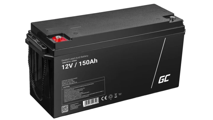Green Cell AGM VRLA 12V 150Ah bezobsługowy akumulator do kamper, systemów fotowoltaicznych, łodzi