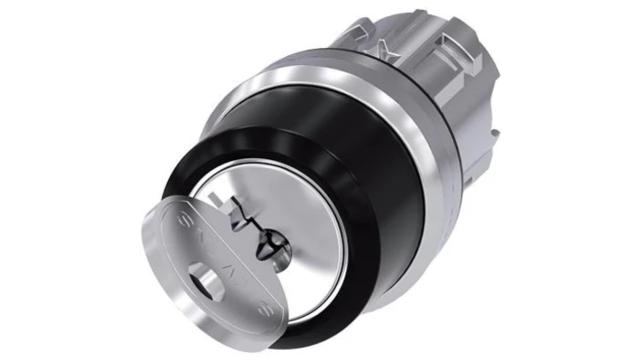 Przełącznik z kluczem 2 pozycyjny 22mm bez samopowrotu RONIS SB30 metal klucz w poz. 0 SIRIUS ACT 3SU1050-4BF01-0AA0