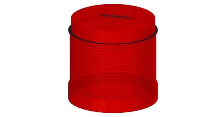 Moduł świetlny do kolumny sygnalizacyjnej 70mm LED czerwony światło błyskowe 24V DC IP65 8WD4420-0CB