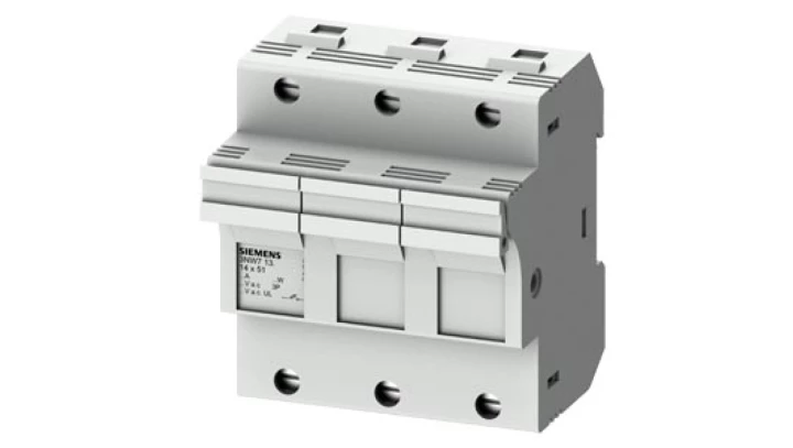 Podstawa bezpiecznikowa do wkł. cylindrycznych 14x51mm 50A 3P 3NW7131