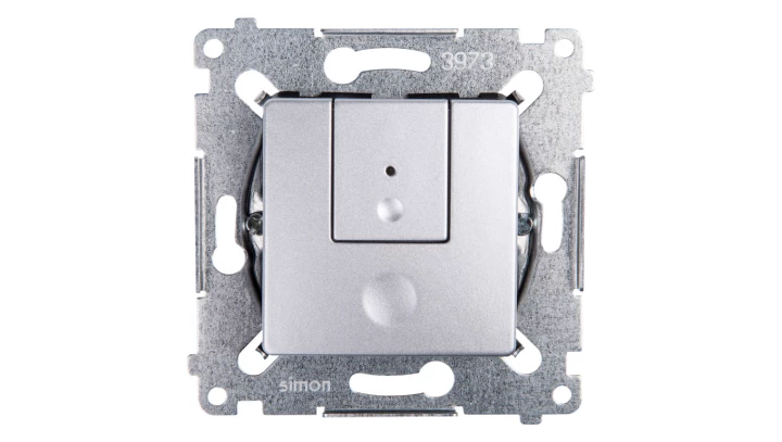Simon 54 Ściemniacz przyciskowy 40-300W srebrny mat D75310.01/43
