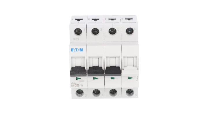 Wyłącznik nadprądowy 3P+N D 25A 6kA AC PL6-D25/3N 165039