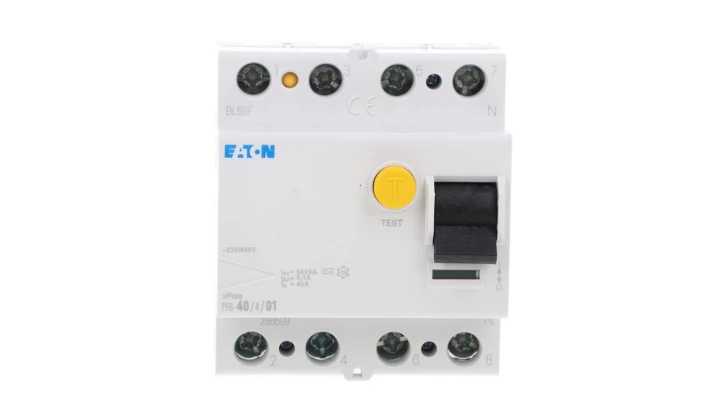 Wyłącznik różnicowoprądowy 4P 40A 0,1A typ AC PF6-40/4/01 286509