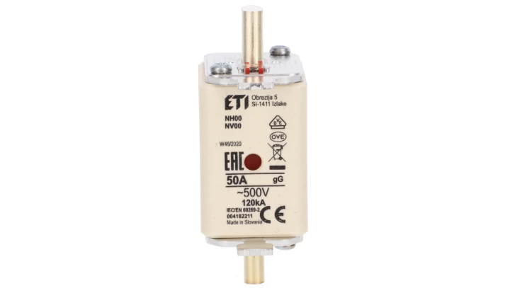 Wkładka bezpiecznikowa KOMBI NH00 gG 50A/500V 004182211 /3szt./