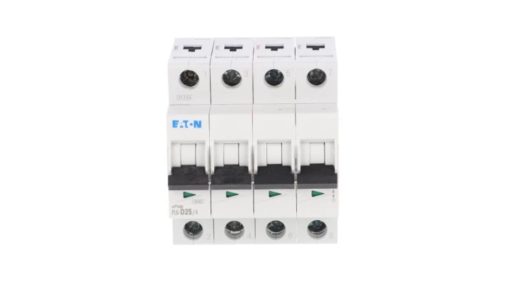 Wyłącznik nadprądowy 4P D 25A 6kA AC PL6-D25/4 166546