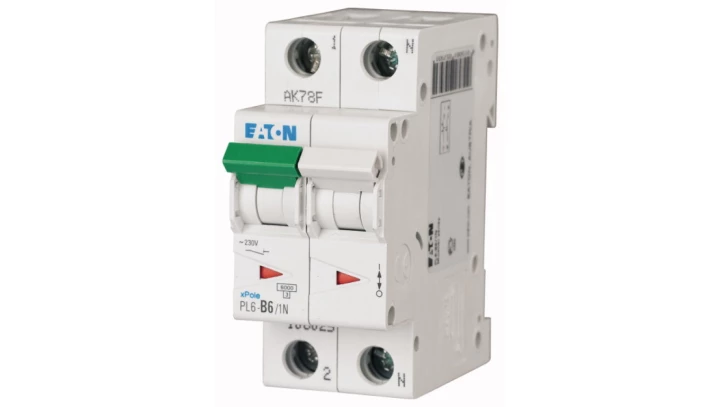 Wyłącznik nadprądowy 1P+N B 6A 6kA AC PL6-B6/1N 106025
