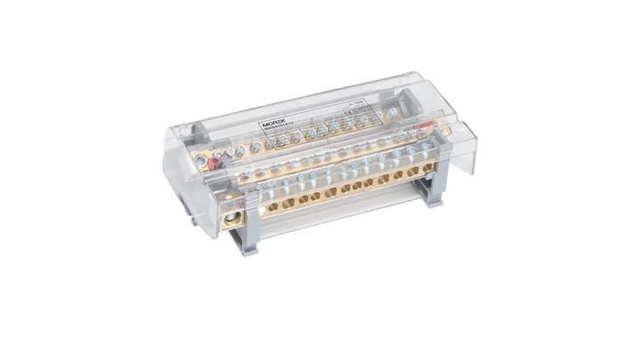 Blok dystrybucyjno-rozdzielczy MOBLOCK 4P 160A-14, 1 x 50 mm2 + 4 x 35 mm2 + 9 x 16 mm2 TS35 MAB4161A18