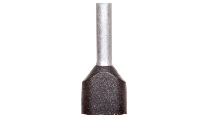 Końcówka tulejkowa podwójna izolowana /czarna/ TV 1,5-10 /100szt./