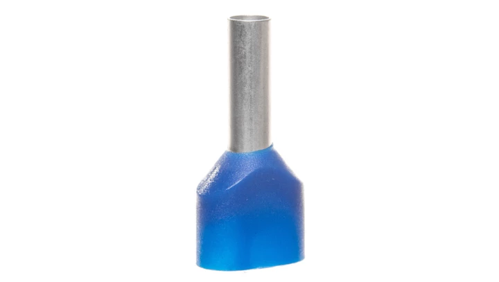Końcówka tulejkowa podwójna izolowana /niebieska/ TV 2,5-10 /100szt./