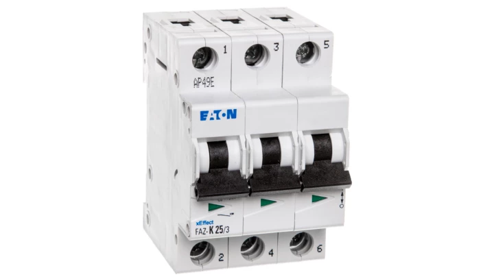 Wyłącznik nadprądowy 3P K 25A 15kA AC FAZ-K25/3 278913
