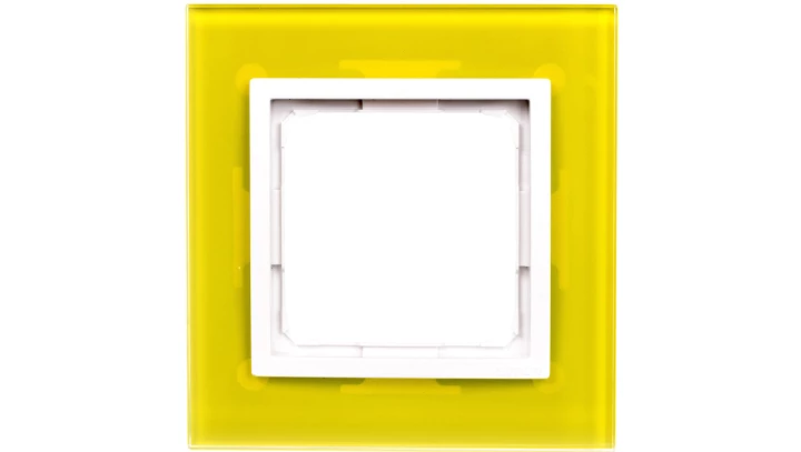 Simon 54 Nature Ramka pojedyncza szkło LIMONKOWY SORBET DRN1/90