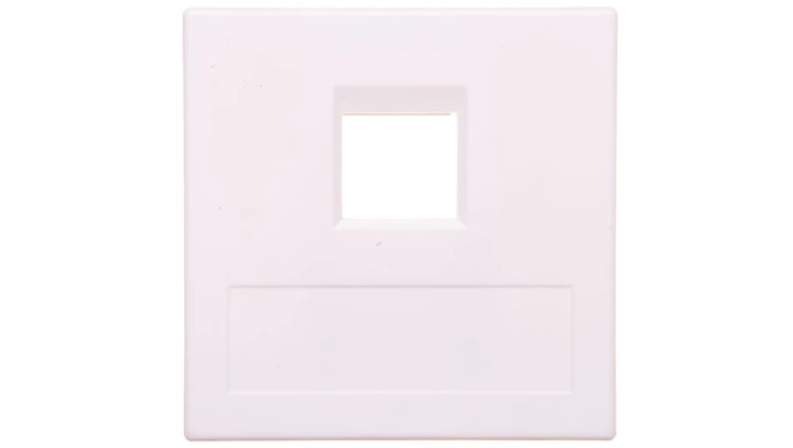 Simon Connect Płytka 1xRJ bez osłon uniwersalna czysta biel 50000185-030