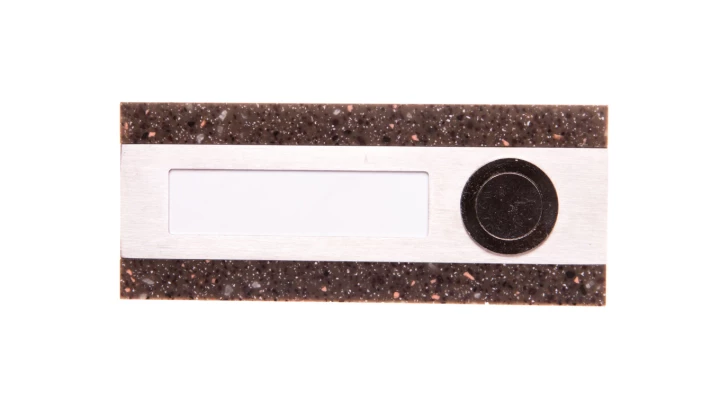 Przycisk dzwonkowy podłużny pojedynczy brązowy 1A/50V PDK-250/1-BRA YNS10000014