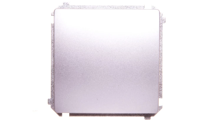 Simon Basic Łącznik jednobiegunowy 10AX 250V, szybkozłącza, srebrny mat BMW1.01/43