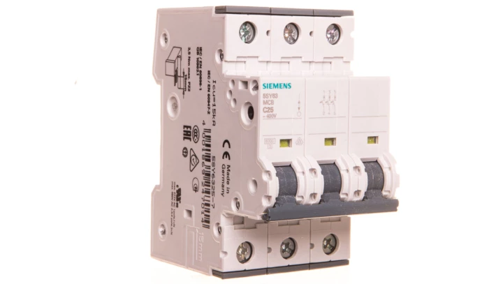 Wyłącznik nadprądowy 3P C 25A 6KA AC 5SY6325-7