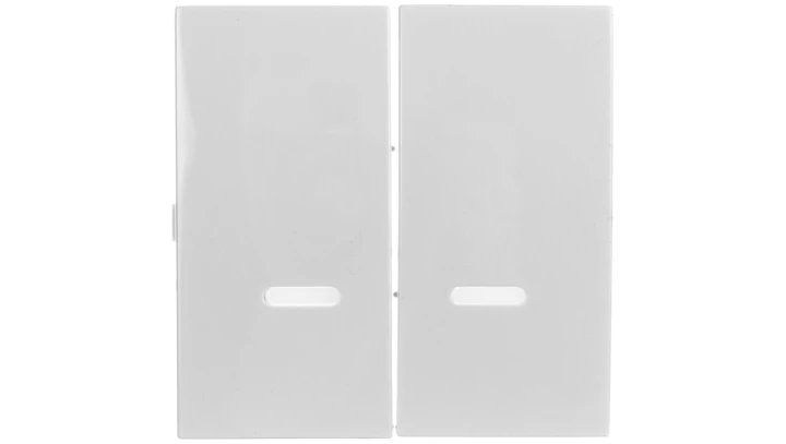 Simon 54 Klawisz podwójny do SW6/2XLM, SW7/2XM i SW6P1M z podświetleniem biały DKW9L/11