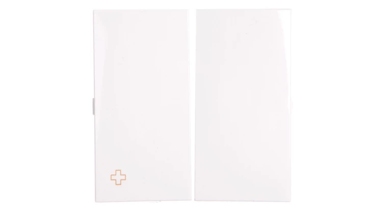 Simon 54 Klawisz podwójny do SW5M i SP2M antybakteryjny biały DKW5/AB11